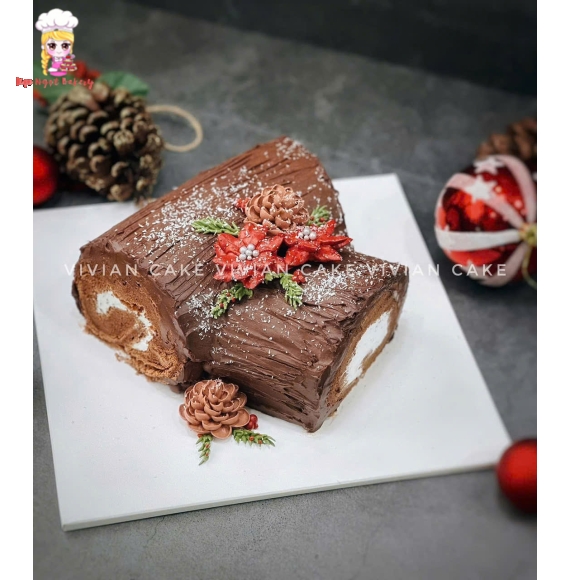 Mẫu bánh kem khúc gỗ