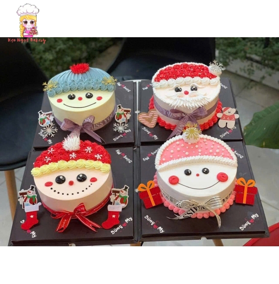 Mẫu bánh kem giáng sinh dễ thương