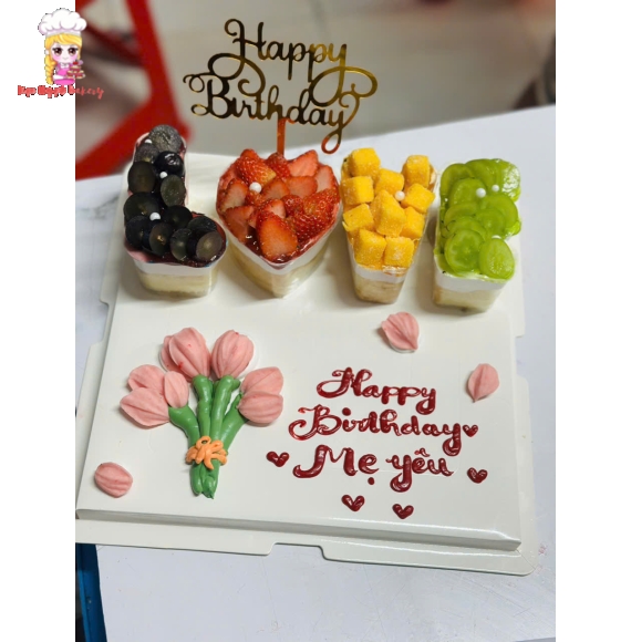 Mẫu bánh kem rau câu hot 2025 mix bánh kem chữ love