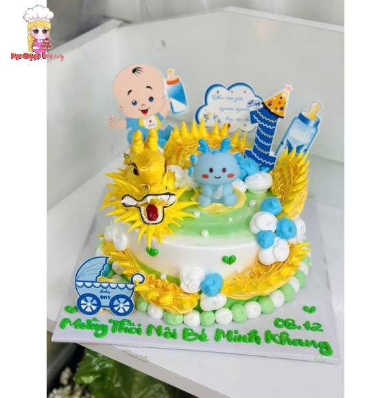 Bánh kem tuổi rồng dành cho bé trai