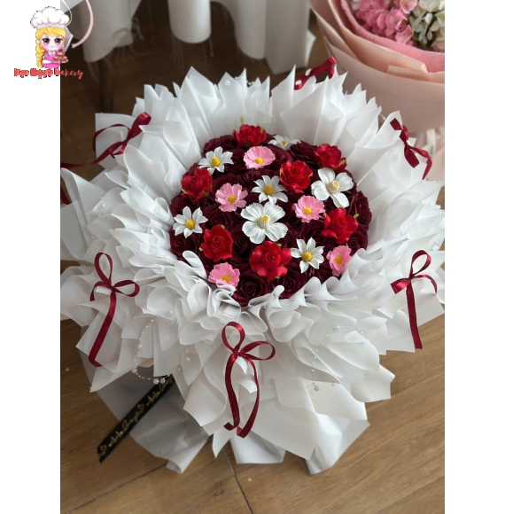 Mẫu hoa sáp mix các màu đẹp TPHCM