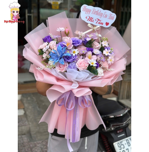 Mẫu hoa sáp thơm hot giao quận 2