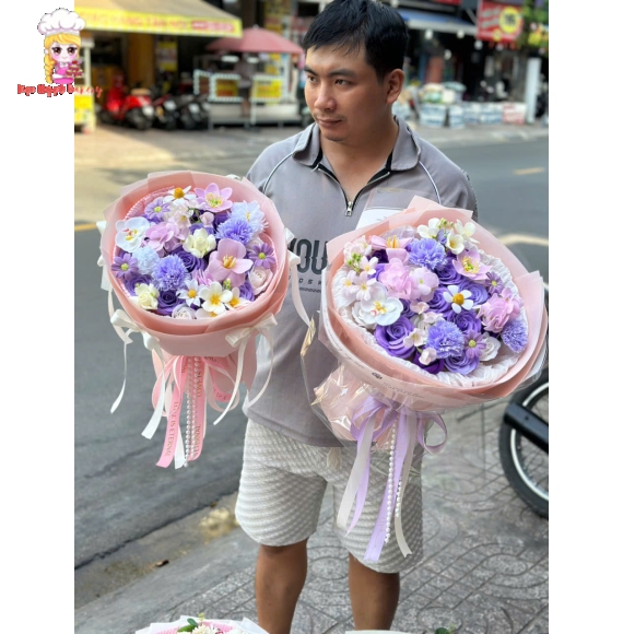 Mẫu hoa sáp thơm hot tại tphcm