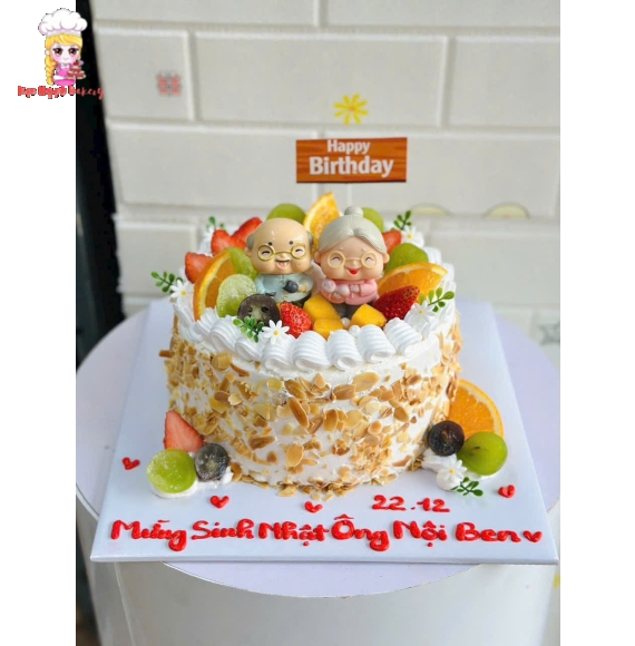 Bánh kem mừng tuổi ba mẹ