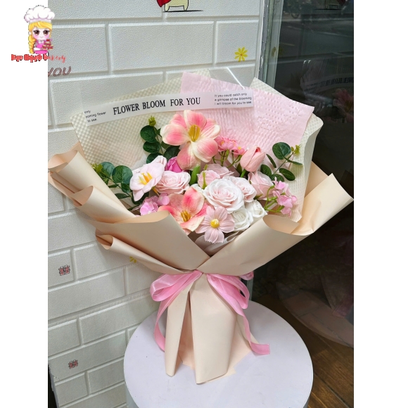 Mẫu bó hoa sáp nhỏ tại tân phú