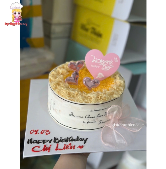 Bánh bông lan trứng muối tặng chị gái hot 2026