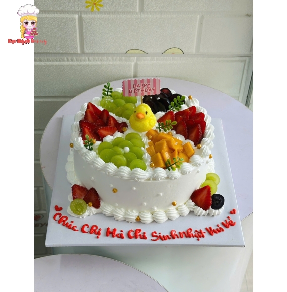 Bánh kem trái cây mix nhiều loại tặng 8/3