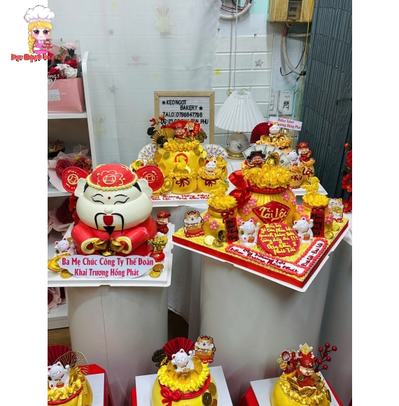 Mẫu Bánh Kem Khai Trương Hot