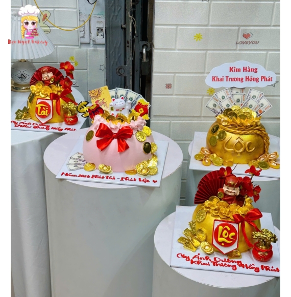 Mẫu Bánh Khai Trương Doanh Nghiệp 2026