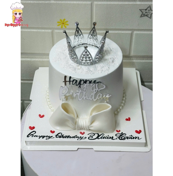 Bánh kem thổi kim tuyến bling bling siêu hot