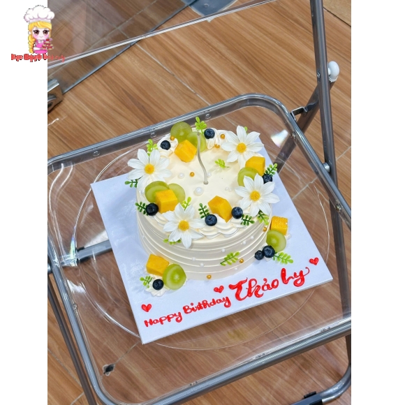 Bánh kem dành cho nữ  kết hợp trái cây