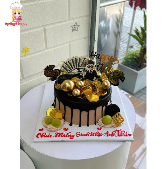 Bánh kem dành cho nam hot kết hợp trái cây