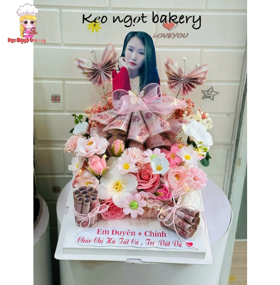 Hoa Tiền tạo hình váy công chúa hot 2026