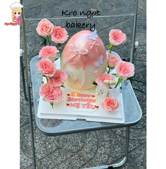 Bánh Trứng Tone Hồng Dễ Thương