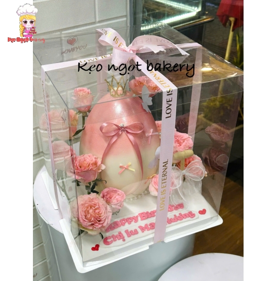Bánh Trứng Quà Tặng Lãng Mạn Kết Hợp Hoa Tiền