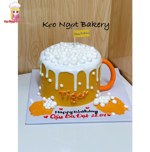 Bánh Kem Nhây Tặng Bạn ly bia hot