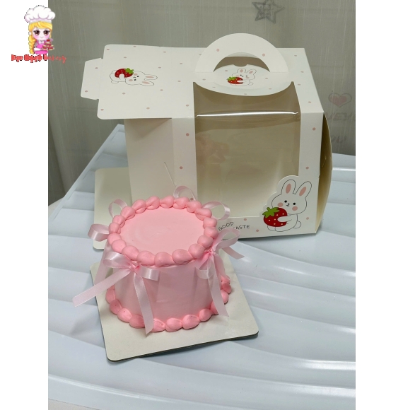 Bánh kem tone hồng tặng sinh nhật bạn nữ 