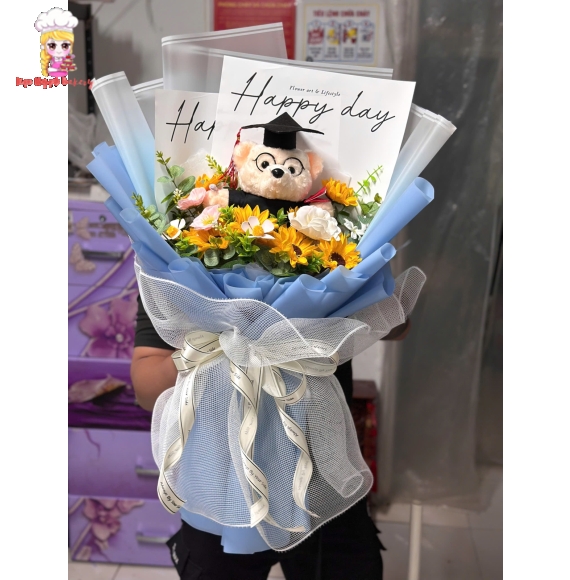 Mẫu hoa sáp tốt nghiệp siêu hot trend