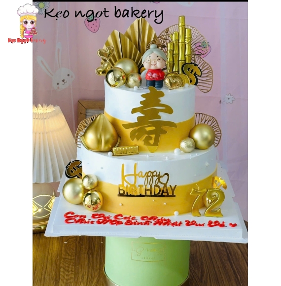 Mẫu bánh kem tặng sinh nhật bà 
