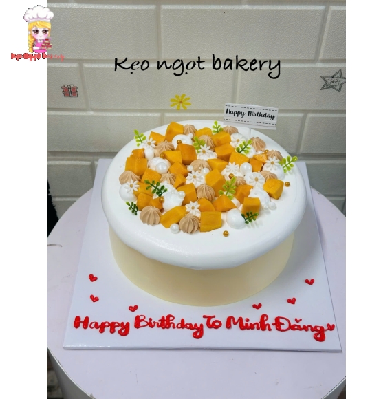 Bánh kem trang trí trái cây tặng bạn nam 