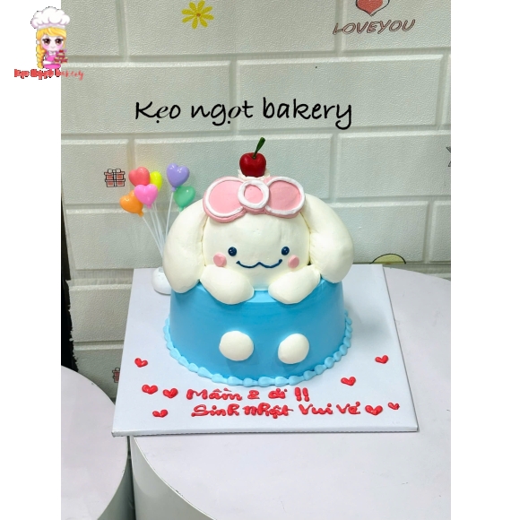 Bánh kem  hoạt hình dễ thương 