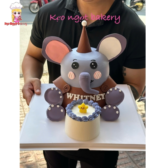 Bánh kem tạo hình bé chuột đáng yêu 