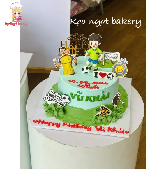 Mẫu bánh kem dành cho bé yêu thích bóng đá