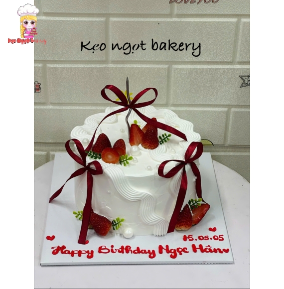 Bánh kem mix dâu tây tặng người yêu 