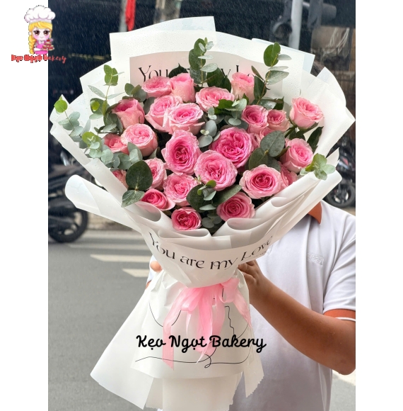 Bó hoa hồng chúc mừng tại Tphcm 